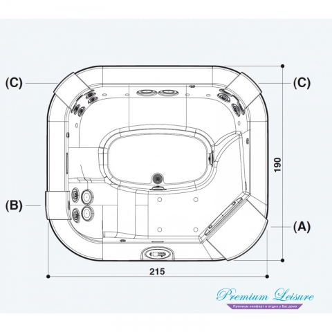 Спа бассейн Jacuzzi Delos Pro Top Sound