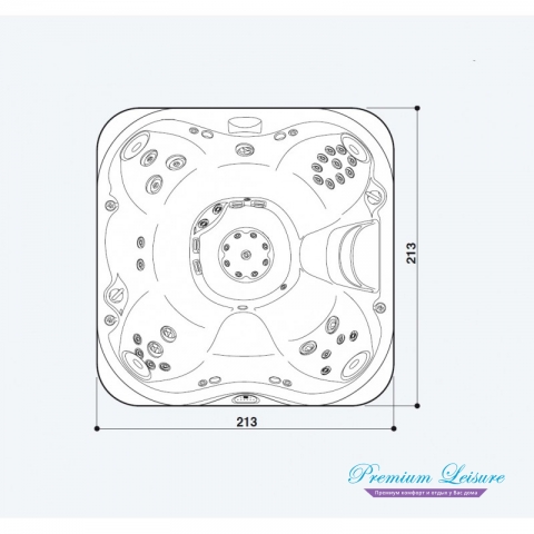 Спа бассейн Jacuzzi J-345